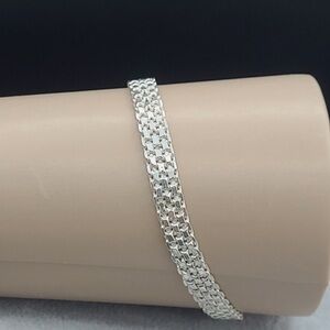 7” Sterling Silver Panther Link Bracelet